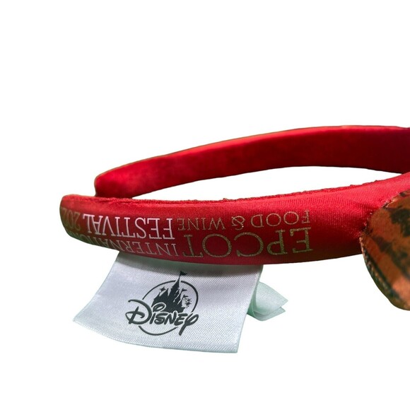 2021 Epcot Food & Wine Festival Minnie Mouse Ears Headband  Apple Orchard - Picture 2 of 16